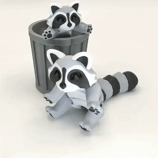 Set 10 Articulated Racoon