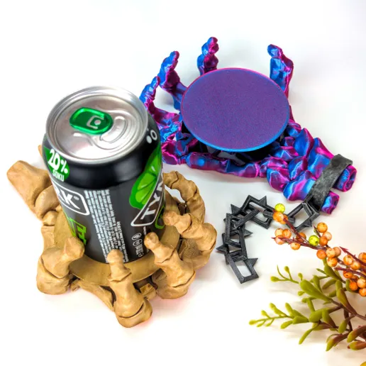 Skeleton Hand: Halloween Self-Adjusting Coaster